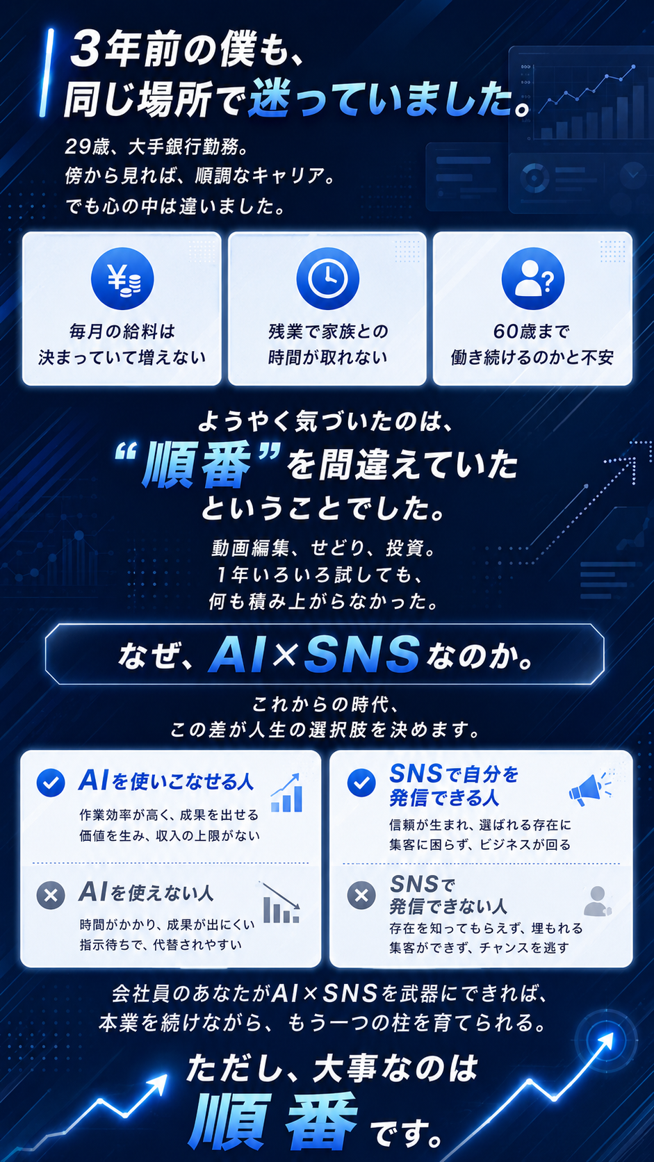 3年前の僕も同じ場所で迷っていました。なぜAIとSNSなのか。